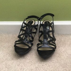 Black Heeled Sandals